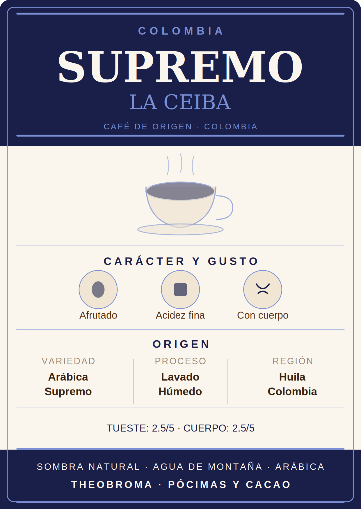 Café Colombia Supremo La Ceiba
