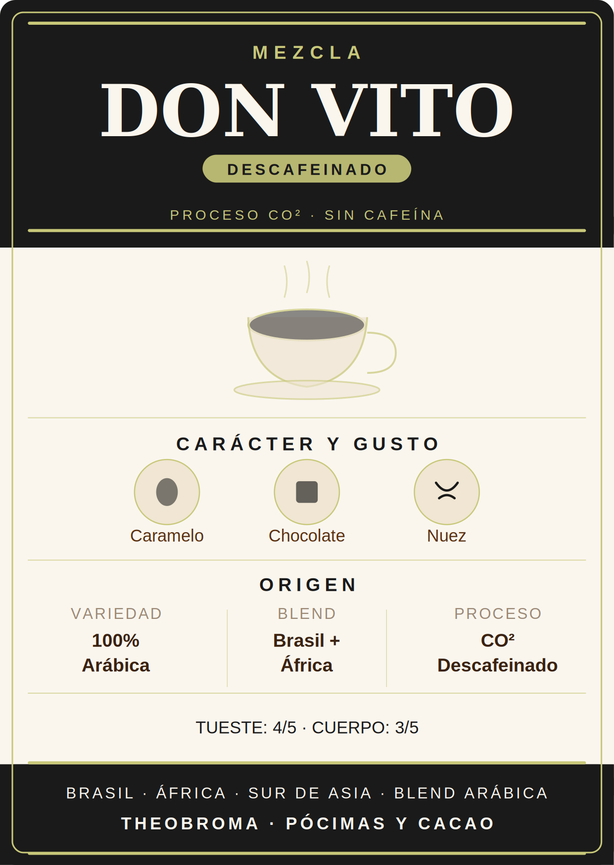 Café Descafeinado Espresso "Don Vito"