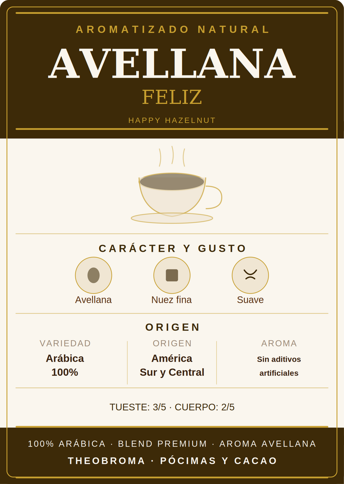 Café Aromatizado Natural Avellana Feliz