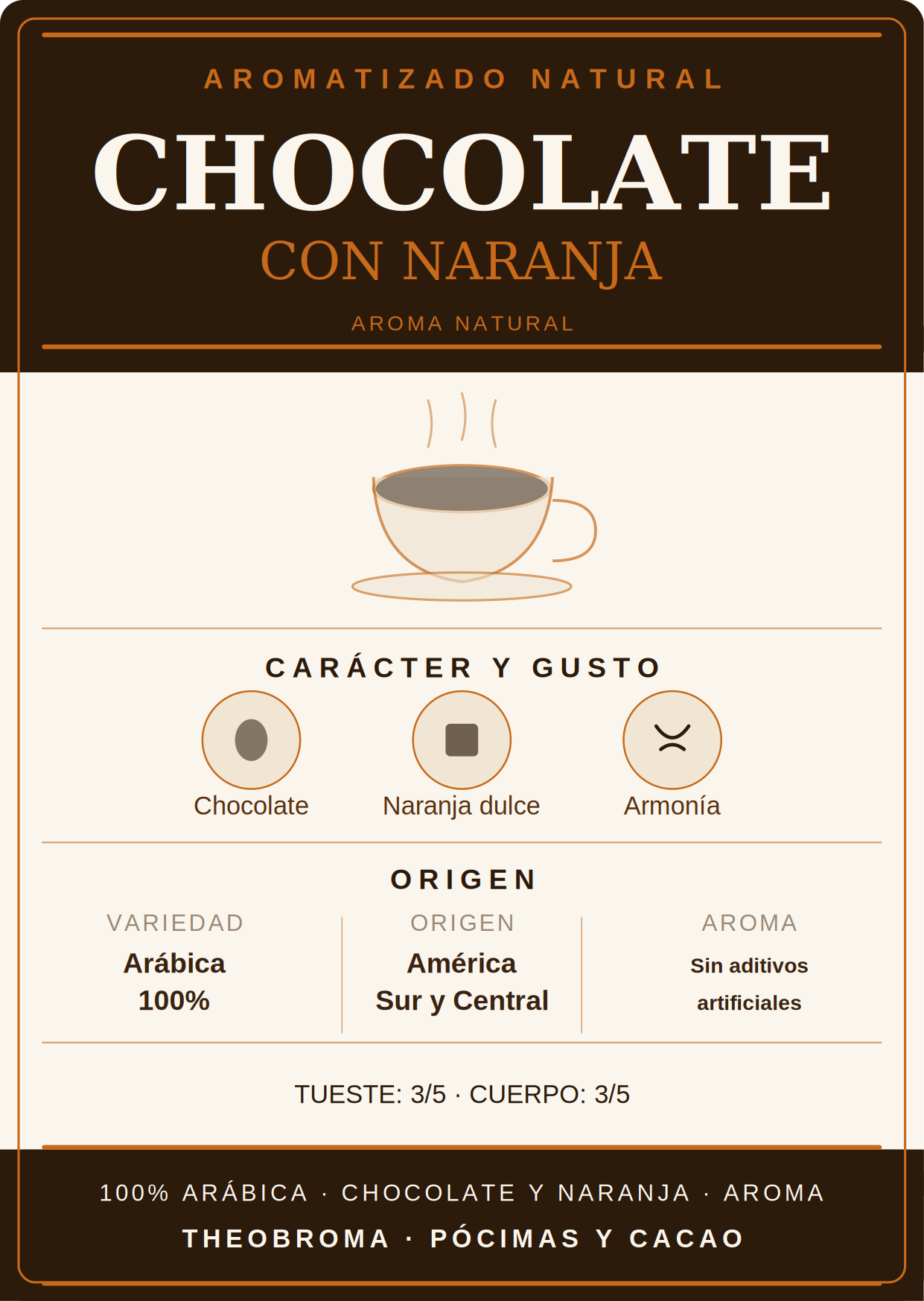 Café Aromatizado Natural Chocolate Naranja