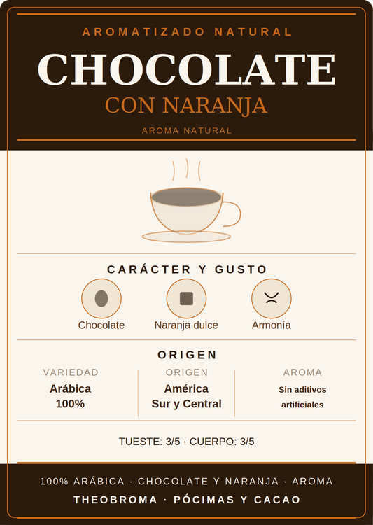 Café Aromatizado Natural Chocolate Naranja